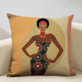 Axyaa African Ladies Decorative Pillow Case for Fashionable Home Decor