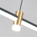 Axyaa Modern Dining Table & Bar Lamp: Minimalist Chandelier with Spotlights