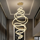 Axyaa Modern Stair Chandelier Pendant Light Indoor Lighting LED Ceiling Lamp