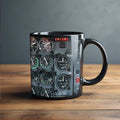 Axyaa Space Shuttle Fighter Console Ceramic Mug - Ideal Gift for Pilots