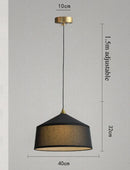 Axyaa Wabi Sabi Fabric Pendant Lamp for Bedroom & Dining Room