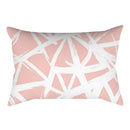 Axyaa Pink Geometric Stripes Pillow Cover for Home Decor and Living Room