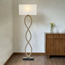 Axyaa Nordic Wabi Sabi Hemp Rope Floor Lamp - LED Living Room Decor