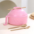 Axyaa Japanese Style Large Capacity Instant Noodle Bowl with Cover