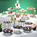 Axya Wrought Iron Cake Stand Fruit Bowl Snack Tray Display Stand