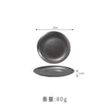 Axyaa Stainless Steel Steak Plate Set Vintage Restaurant Tray Tableware