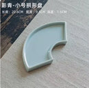 Axyaa Dessert Cake & Snack Plate for Tea, Pastries, Fruits - Creative Geometry Design