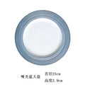 Axyaa Macaron Plate: Brushed Flat Plate for Vegetables, Steak, Pasta, Cake, Breakfast