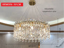Axyaa Nordic Luxury Crystal Pendant Chandelier LED Kitchen Living Room Bedroom Light