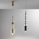 Axyaa Glass Tube LED Pendant Light - Modern Home Lighting Fixtures