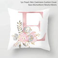 Axyaa Pink Letterwork Cushion Cover 45*45cm, Wedding Party Decor, Elegant Wedding Pillow