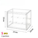 Axyaa Clear Figure Display Cabinet for Dolls, Badges, and Toys