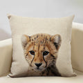 Animal Print Cushion 45x45cm for Sofa, Car Seat & Living Room Decor by Axyaa