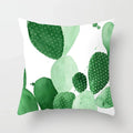 Axyaa Cactus Flower Succulent Plant Pillow Cover - Home Decorative Cushion Cover