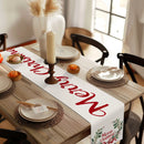 Festive Holly Berry Bow Table Runner by Axyaa