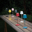 Axya Dimmable Cordless Table Lamp in Metallic Black