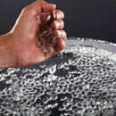 Axyaa Circular Crystal Ceiling Light with LED Bulbs for Home, Living Room, Bedroom, Restaurant