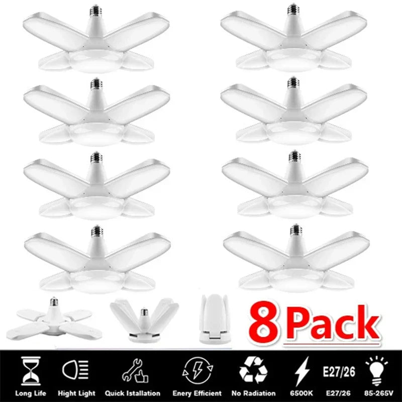 Axyaa Foldable LED Ceiling Light for Industrial Bright Lighting