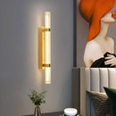 Axyaa Crystal Wall Lamp: Modern Luxury LED Wall Light for Hotels & Homes