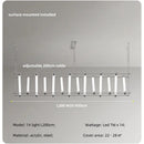 Axyaa Steel Bar LED Pendant Lights - Minimalistic Acrylic Dining Room Fixture