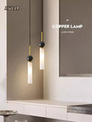 Axyaa Marble Wall Lamp: Nordic Design, Copper Finish, Stylish Light Fixture