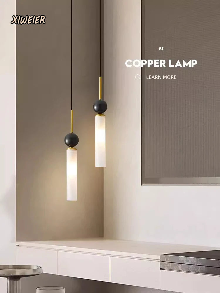 Axyaa Marble Wall Lamp: Modern Copper Nordic Lighting Fixture