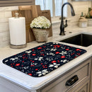 Axyaa Christmas Coffee Table Drain Pad: Absorbent & Anti-Slip Square Mat
