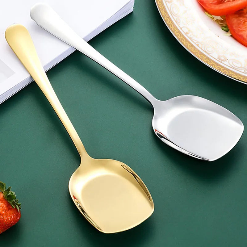 Axyaa Stainless Steel Serving Spoon Set - Household and Restaurant Kitchen Tableware