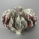 Axyaa Ceramic Bud Vase Handcrafted Petal Shape Irregular Fold Home Decor Ornament