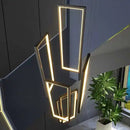 Axyaa Modern Minimalist Chandelier Spiral Staircase Lamp
