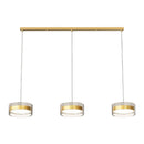 Axyaa Luxury Glass Strip Pendant Lights - Single & Triple Head Bar Suspension Lamp
