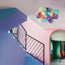 Axyaa Modern Glass Ball Chandelier Hanging Pendant Light for Living Room