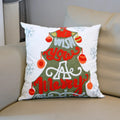 Axyaa Christmas Embroidered Pillowcase - Decorative Sofa Cushion Cover