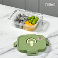 Axyaa Clear Compartment Lunch Box for Kids - Microwave Safe & Portable