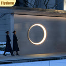 Axyaa Stainless Steel Crescent Wall Lamp - Waterproof IP65, Outdoor Lighting for Corridor & Courtyard