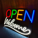Axyaa LED Neon Sign Welcome Light for Bars, Coffee Shops, Shop Windows