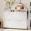 Axyaa Entryway Shoe Cabinet: Slim Hidden Storage, 4 Flip Drawers, Large Organizer Rack