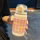 Axyaa Kawaii Cherry Thermal Water Bottle 450ml Cute Girl Children's Travel Cup Gift