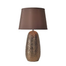 Axyaa Modern Brown Luxury Ceramic Table Lamps LED Artistic Design E27