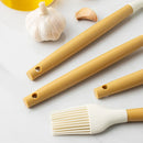 Axyaa Silicone Kitchen Utensils Set - Non-Stick Heat Resistant Tongs, Spatula, Spoon, Oil Brush