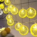 Axyaa Lemon Orange Slice String Lights for Home Party Decor
