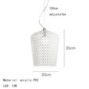 Axyaa Nordic Acrylic LED Hanging Chandelier Pendant Lamps for Home Lighting