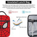 Axyaa Spider Man Lunch Bag: Insulated Portable Cooler for Travel
