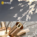 Axyaa Gold Crystal Pendant Lamp Hanging Dinning Lighting for Modern Decor