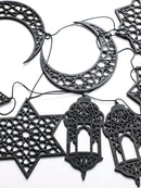 Ramadan Star Moon Lantern Eid Al-Fitr Banner, Axyaa Hanging Ornament