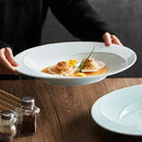 Axya 14" Oval Steak Plate Dinner Dish Tray Set for Home Restaurant Hotel