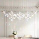 Axyaa Crystal Chandelier, Luxury Pendant Light for Living Room and Dining Room