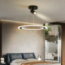 Nordic Design LED Bedroom Pendant Light by Axyaa - Ring-Shaped Restaurant Chandelier