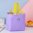 Axyaa Insulated Lunch Bag with Badge: Portable Thermal Cooler for School & Picnic