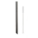 Axyaa Stainless Steel Wide Metal Straw Set Bubble Tea Milkshake Straw Brush